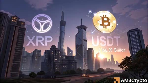 XRP hits new market cap milestone, flips Tether USDT on the rankings