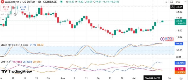 AVAX&rsquo;s rally is not over yet &ndash; But bulls should be wary of a break below $20