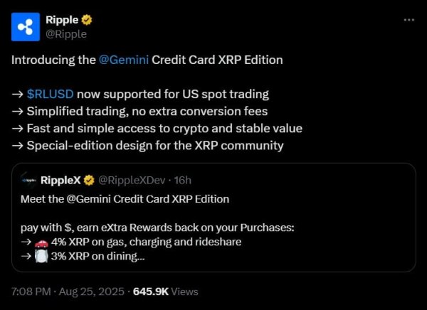 How Ripple&rsquo;s $5 dream got a lift from Gemini&rsquo;s XRP credit card