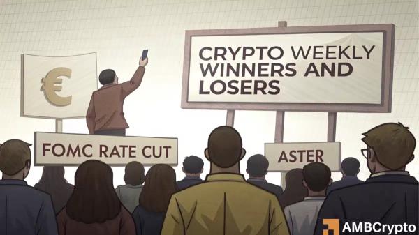 Crypto market&rsquo;s weekly winners and losers &ndash; ASTER, DEXE, FARTCOIN, SPX