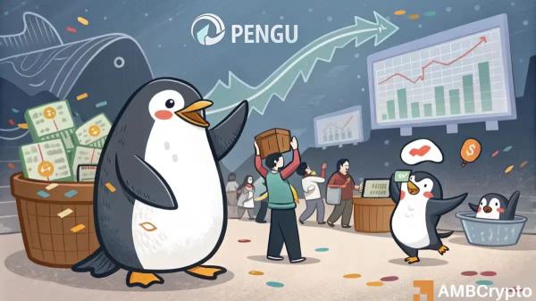 Pudgy Penguins: Will whale selling spoil PENGU&rsquo;s 25% rally?